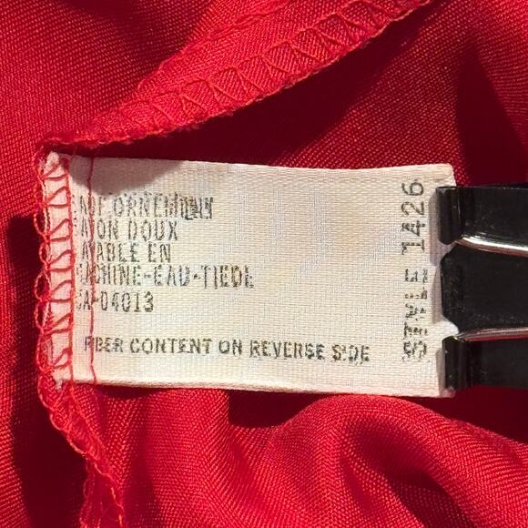 Vintage Blanche Slip Dress Lace Trim Romantic Coquette 50s 60s Sexy Red Black P - Picture 4 of 6